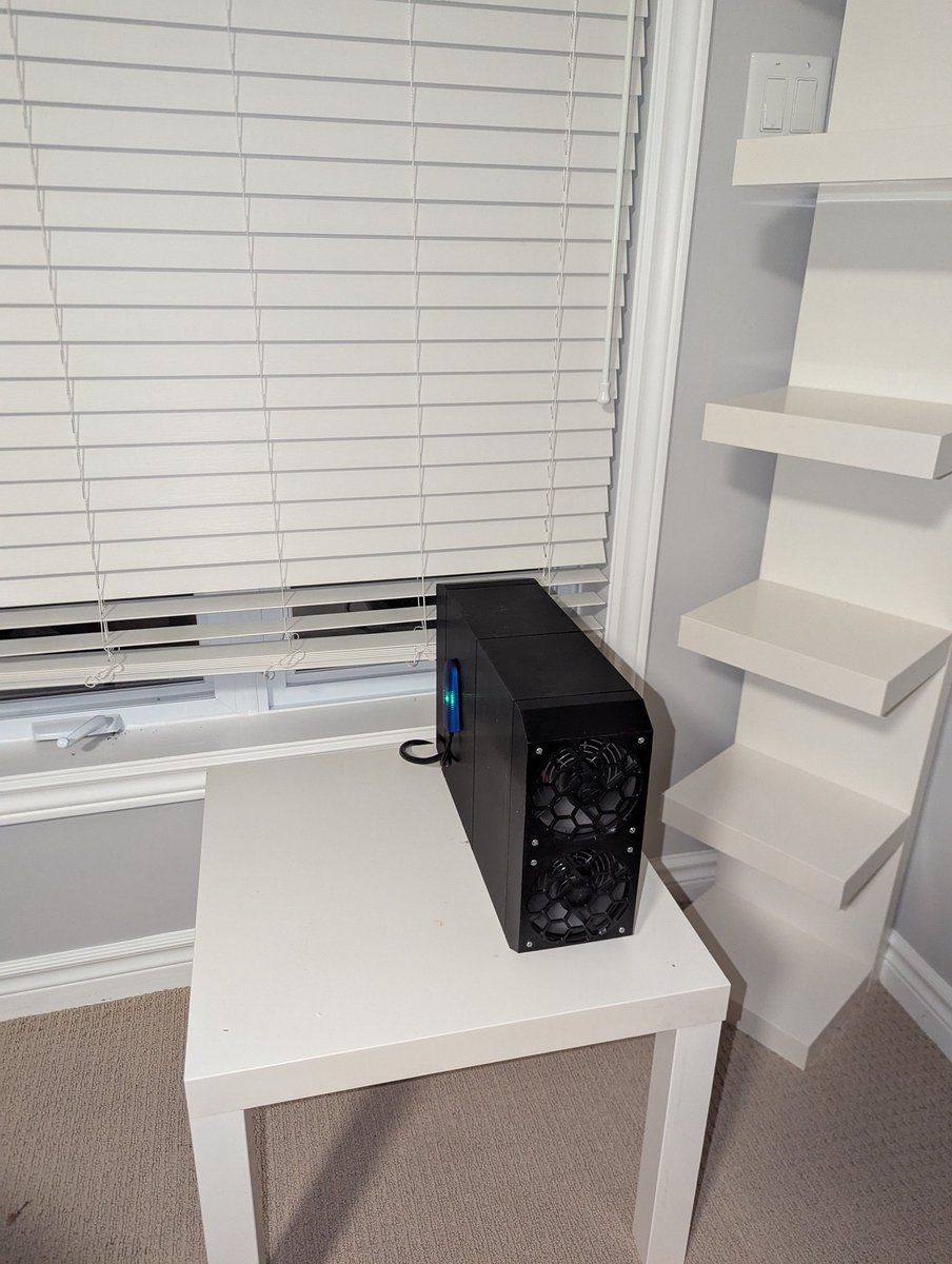 Mike (@m1k__3) on Twitter photo <a href="/DCentralTech/">D-Central 🟠⛏️</a> Loving my Antminer Slim Edition. It's keeping the family room in my basement warm. <a href="/DCentralTech/">D-Central 🟠⛏️</a> Loving my Antminer Slim Edition. It's keeping the family room in my basement warm.