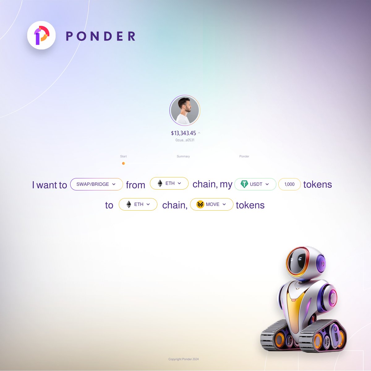 Ponder_One's tweet image. We&apos;re ready! ⚡️

You can now grab your $MOVE token on #EthereumNetwork through #PonderOne!

Discover the easiest way to swap tokens now ✨ 
👉 app.ponder.one
