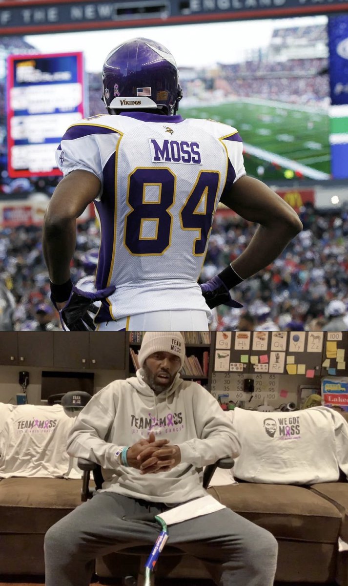 🚨🚨🚨BREAKING NEWS🚨🚨🚨

#NFL icon Randy Moss said on IG Live that he is a “CANCER SURVIVOR.”

Moss recently had a 6-hour surgery to treat it.

“Your boy is a cancer survivor”

Randy says said that he will still have to undergo chemotherapy &amp; radiation.

WE ARE ALL WITH RANDY❤️