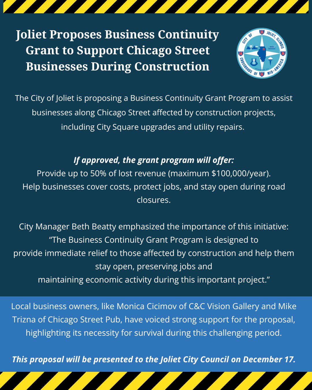 City of Joliet on X: &ldquo;Supporting Local Businesses During 