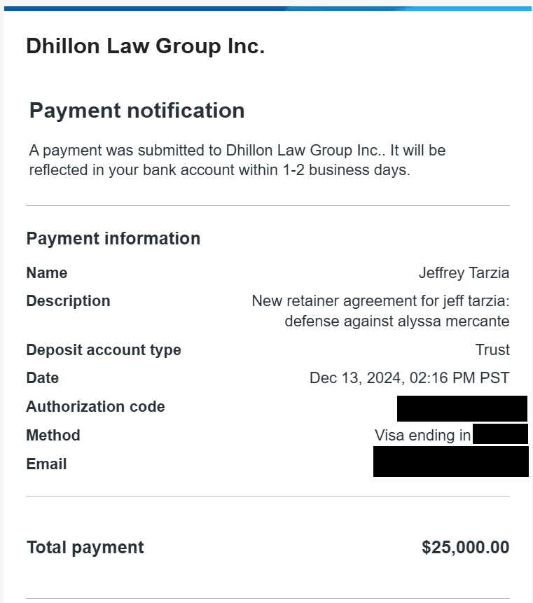 SmashJT's tweet photo. For full transparency and GIGANTIC thank you to the entire community:

The first payment has been made to @RonColeman in the amount of $25,000.00

While we don't know how far this case will go at present, this is the initial amount requested.

Again HUGE thank you to those who have already donated.

If interested in contributing further: https://t.co/giHHigVhGr
