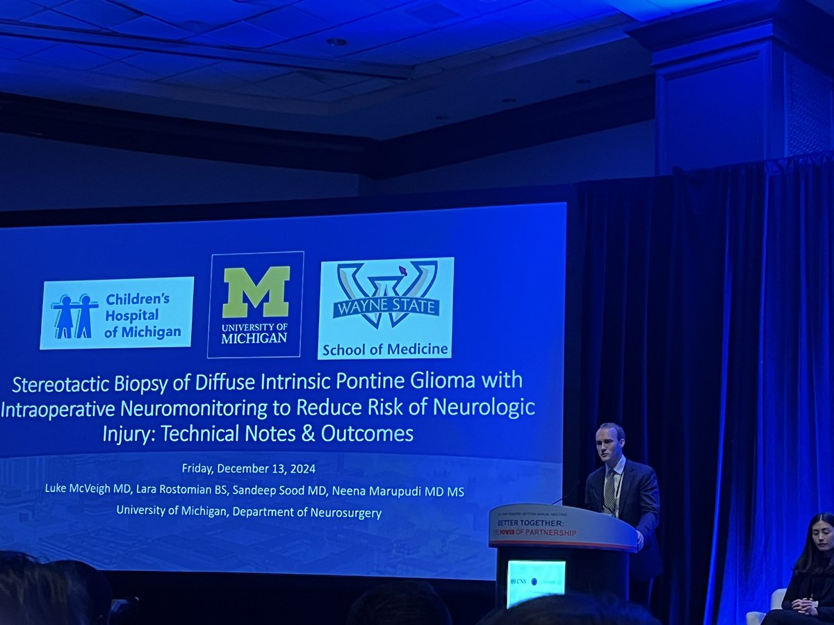 Katherine Holste (@kholstemd) on Twitter photo Congrats to <a href="/mcveigh_luke/">Luke McVeigh</a> and <a href="/NeenaMarupudi/">Dr. Neena Marupudi, M.D., M.S.</a> on an excellent technical talk about intraop neuromonitoring during DIPG biopsy 👏🏻👏🏻👏🏻 <a href="/umichneuro/">Michigan Neurosurgery</a> #PedsSection2024 Congrats to <a href="/mcveigh_luke/">Luke McVeigh</a> and <a href="/NeenaMarupudi/">Dr. Neena Marupudi, M.D., M.S.</a> on an excellent technical talk about intraop neuromonitoring during DIPG biopsy 👏🏻👏🏻👏🏻 <a href="/umichneuro/">Michigan Neurosurgery</a> #PedsSection2024