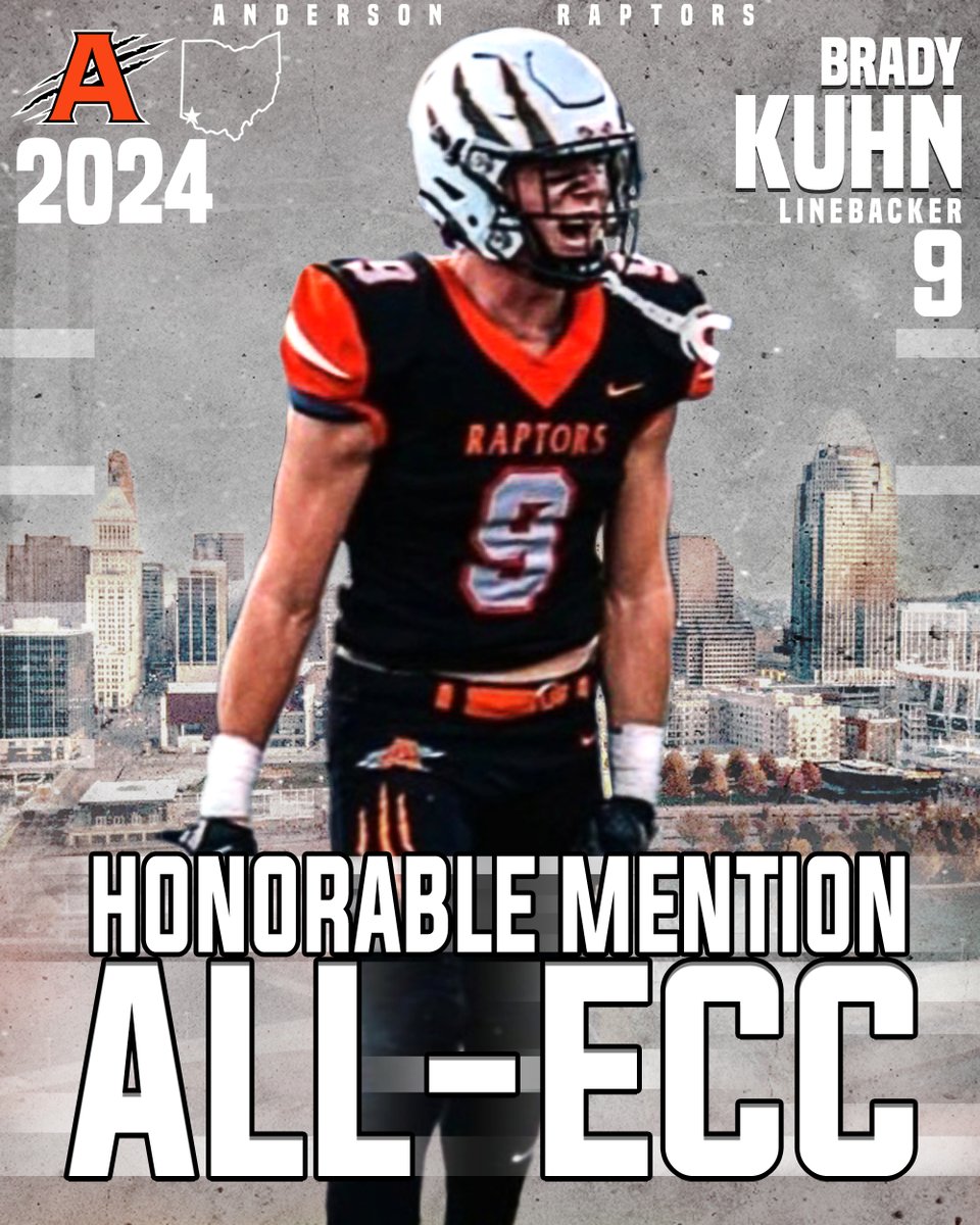 Matt Stanyard (@coachstanyard) on Twitter photo Congratulations to Brady Kuhn for earning Honorable Mention ALL-ECC honors for the 2024 season!
<a href="/_AHS_Football/">Anderson Football</a>
<a href="/CoachEvanDreyer/">Evan Dreyer</a>
<a href="/AHS_TDClub/">AHS Touchdown Club</a> Congratulations to Brady Kuhn for earning Honorable Mention ALL-ECC honors for the 2024 season!
<a href="/_AHS_Football/">Anderson Football</a>
<a href="/CoachEvanDreyer/">Evan Dreyer</a>
<a href="/AHS_TDClub/">AHS Touchdown Club</a>