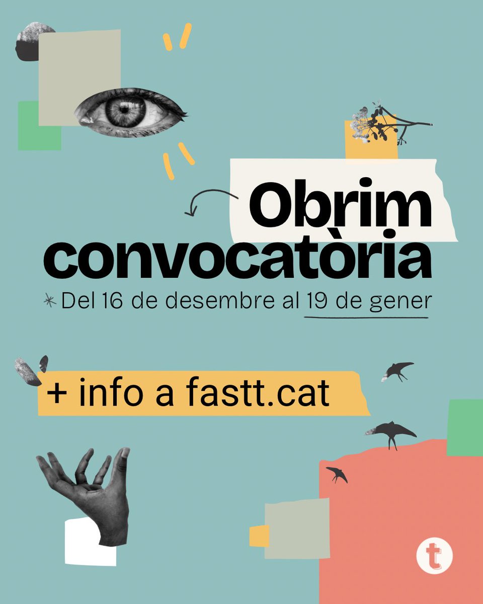 🚨Convocatòria per a la selecció d’espectacles!🚨

Comencem a preparar la nova edició del FASTT 2025! Si tens un espectacle que creus que pot ser interessant pel festival, envia’ns la teva proposta!

📅 Terminis:
De l’16 de desembre al 19 de gener