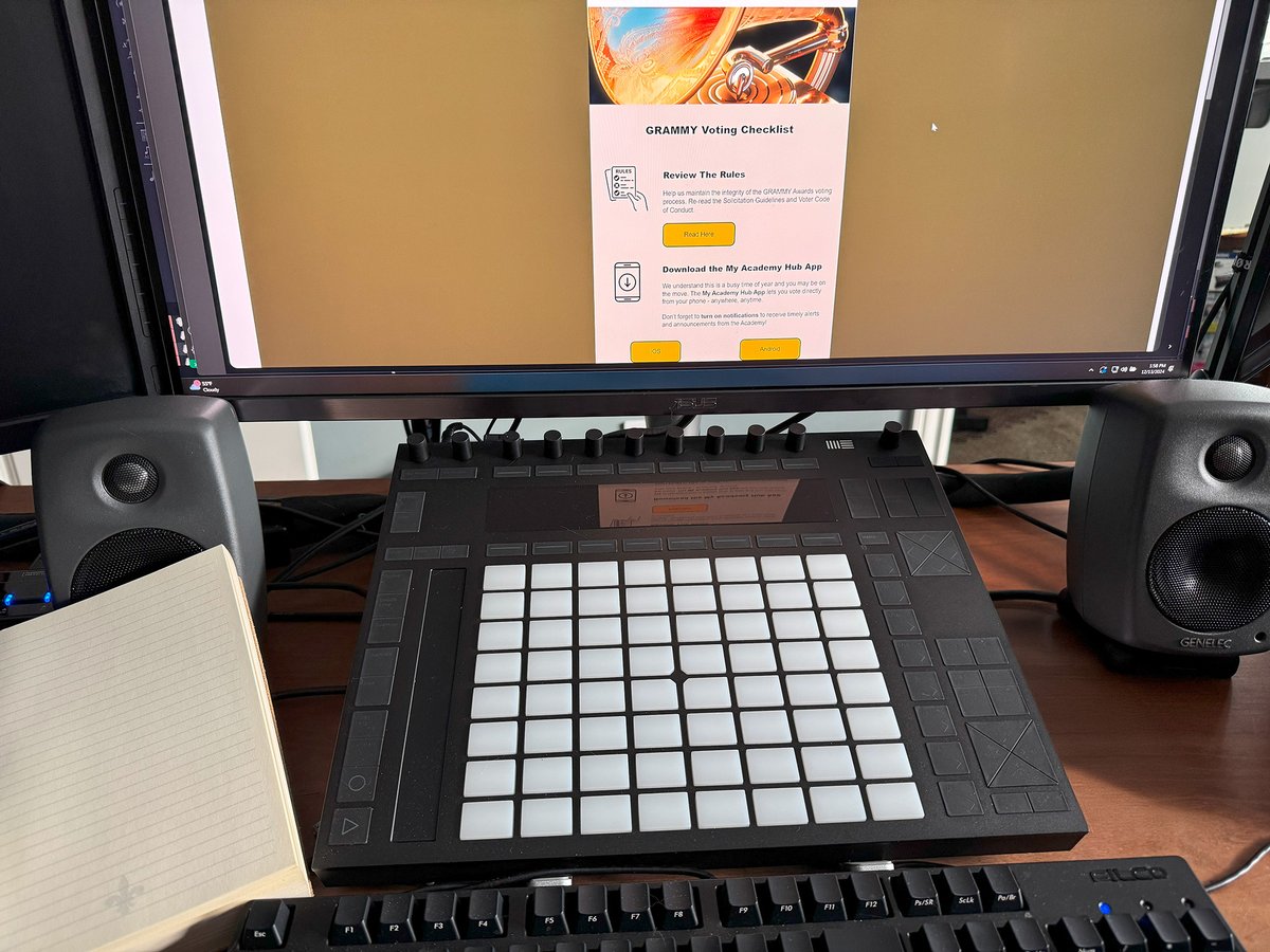 Getting ready for the final round of Grammy voting! For the first round, I listened to 400+ submissions. This one will be much more focused. Just need a cup of tea and I am good to go! Very exciting.