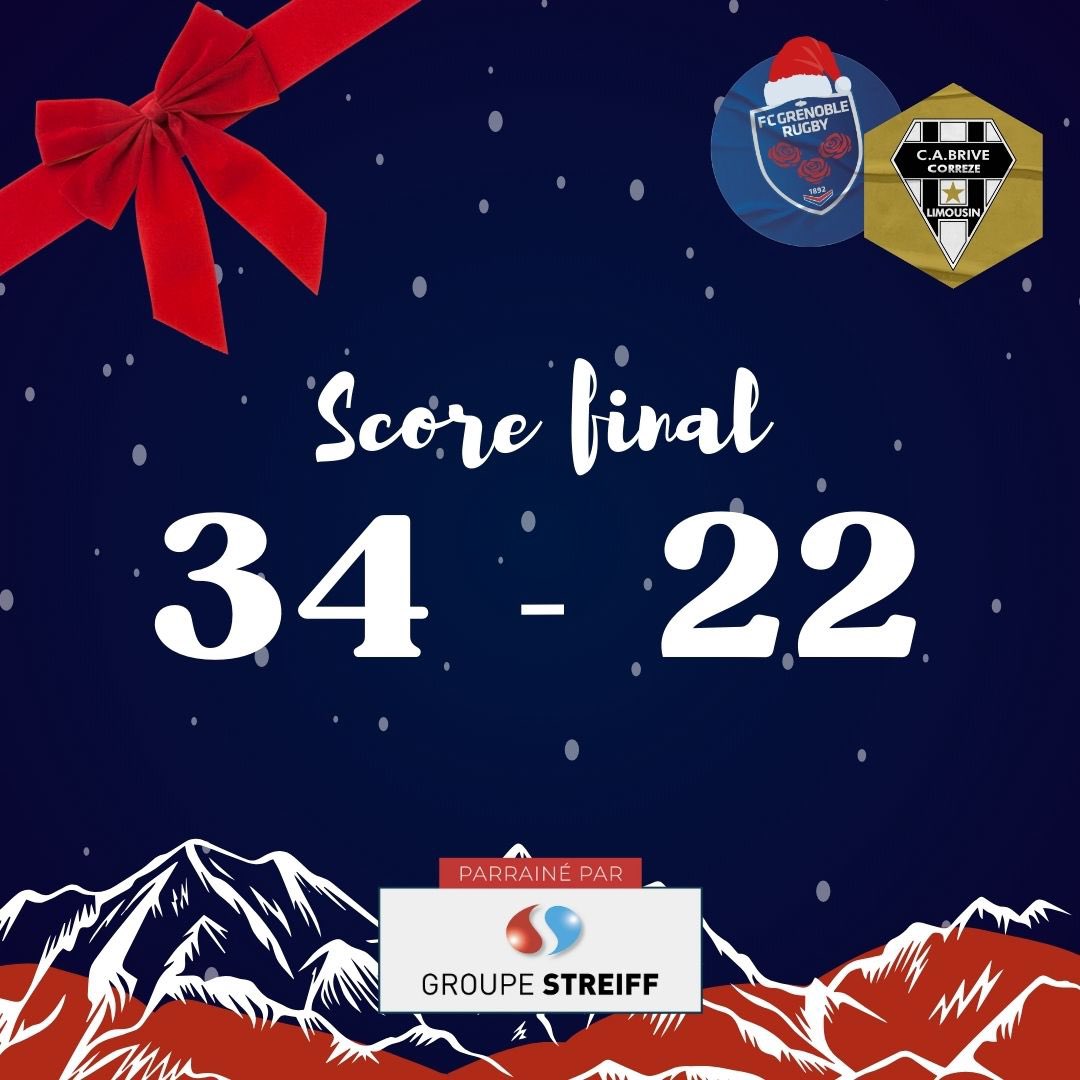 Victoiiiiire ! Le FCG l’emporte face à Brive ! Vous étiez plus de 11000 ce soir pour les soutenir au Stade des Alpes !! ❤️💙

Pour rejoindre l’aventure en s’abonnant pour la mi-saison, c’est ici : fcgticket.com
Billetterie pour Montauban : fcgticket.com