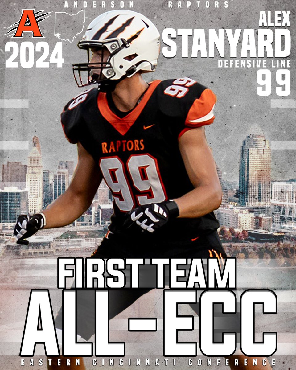 Matt Stanyard (@coachstanyard) on Twitter photo Congratulations to Alex Stanyard for earning First Team ALL-ECC honors for the 2024 season!
<a href="/_AHS_Football/">Anderson Football</a>
<a href="/CoachEvanDreyer/">Evan Dreyer</a>
<a href="/AHS_TDClub/">AHS Touchdown Club</a> Congratulations to Alex Stanyard for earning First Team ALL-ECC honors for the 2024 season!
<a href="/_AHS_Football/">Anderson Football</a>
<a href="/CoachEvanDreyer/">Evan Dreyer</a>
<a href="/AHS_TDClub/">AHS Touchdown Club</a>