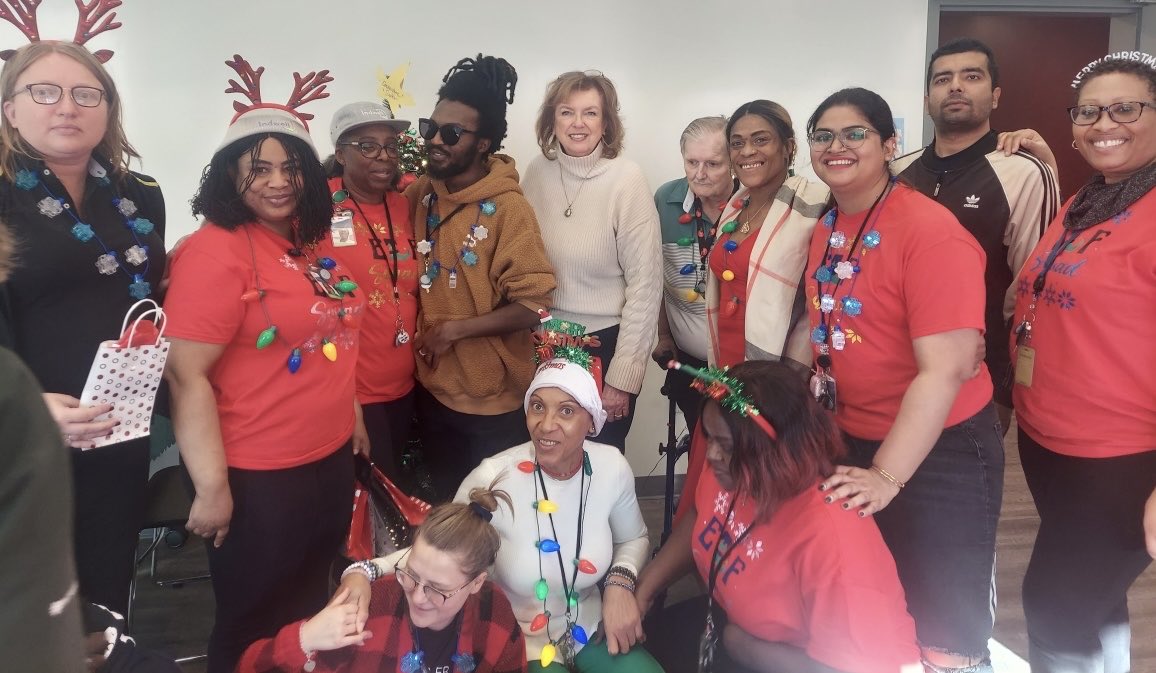 Delightful Christmas Party at Cornerstone Suites in Streetsville. Built and beautifully managed by Indwell, about to construct a third residence in Clarkson. The stories I heard today stressed how happy residents are with their tiny perfect apartments and a new start in life.❤️