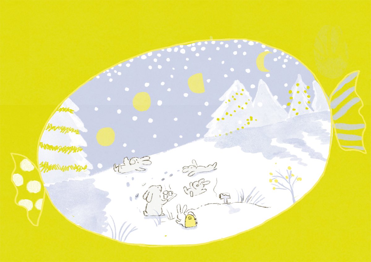 「もうすぐクリスマス 」|ももろ　4／20発売絵本「パンダのパクパクきせつのごはん」のイラスト