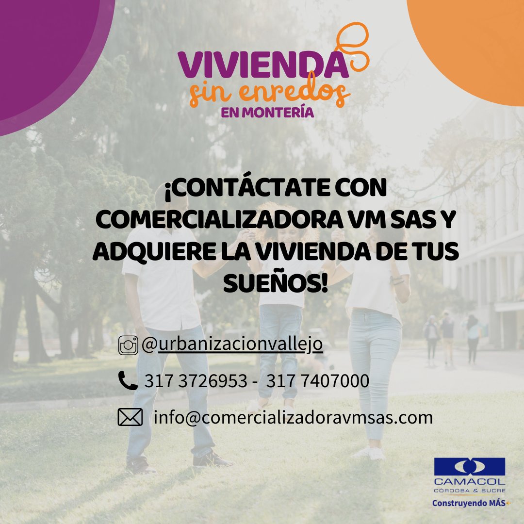 camacorysuc's tweet photo. 🏡 ¡Descubre tu próximo hogar en Montería con Comercializadora VM SAS! 🌟

Sus proyectos combinan calidad, comodidad y una excelente ubicación, diseñados para hacer realidad tu sueño de tener casa propia. 🏠✨

Contáctate con ellos: 
317 3726953 - 317 7407000 https://t.co/IhjmORKy3A