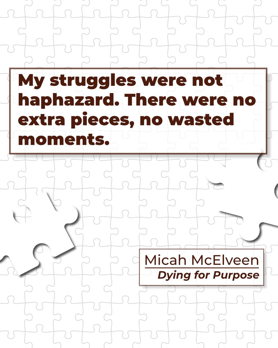 The Puzzlemaker has it all under control. He sees the portrait.

Get "Dying for Purpose" here: amzn.to/3YCoSkk

#dyingforpurpose #quote #calling #savior #jesus #christ #christian #hope #faith #greatcomission #love