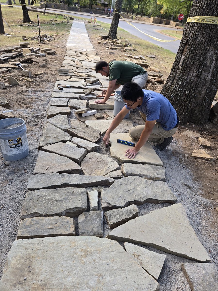 ChickasawNPS's tweet photo. Three CorpsTHAT interns just finished up working with maintenance in the park. They helped rebuild a walkway near the 12th St. entrance and cleaning up tornado damage.
CorpsTHAT: https://t.co/qfAUqt2D5v
NPS internships: https://t.co/2p5mVkpUjj
#ChickasawNPS #CorpsTHAT https://t.co/hAB8CBM13p