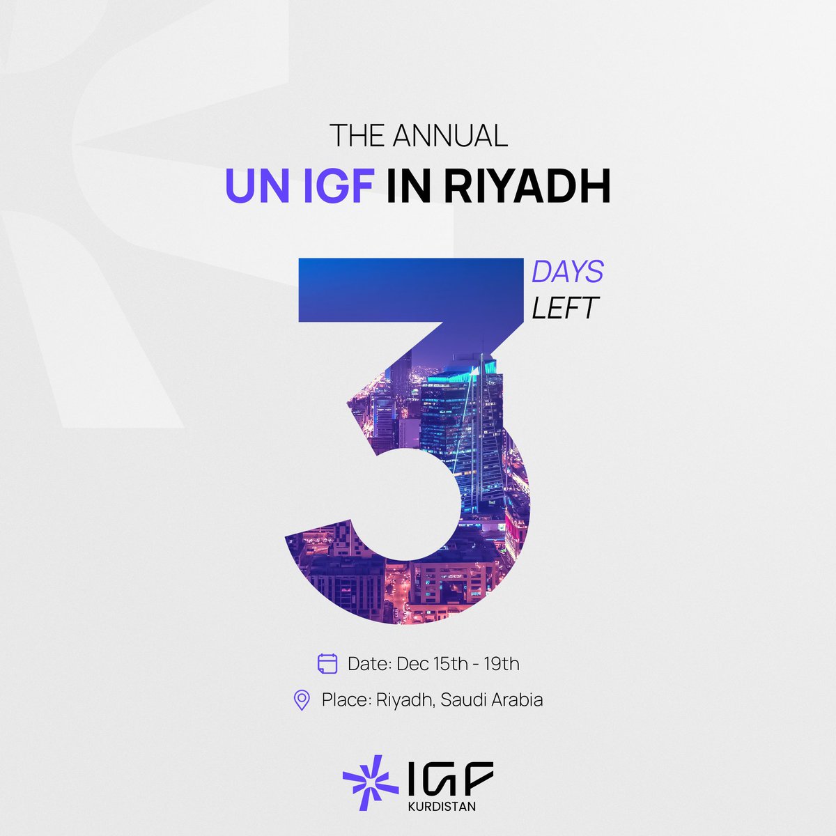 Get ready to witness something extraordinary! The countdown begins… Stay tuned! ⏳🤩

#igfkurdistan <a href="/intgovforum/">IGF - Internet Governance Forum</a>
