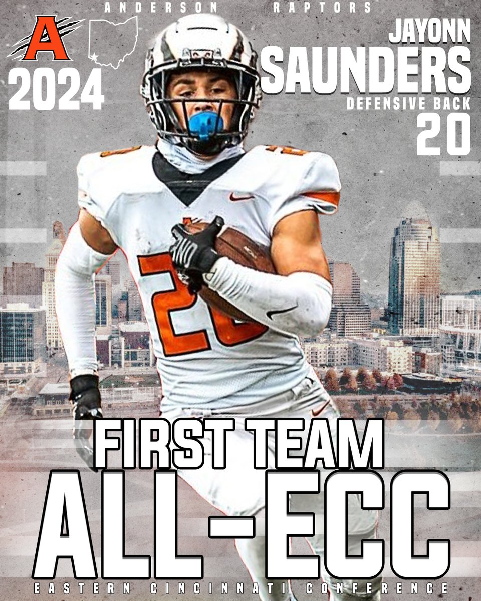 Matt Stanyard (@coachstanyard) on Twitter photo Congratulations to Jayonn Saunders for earning First Team ALL-ECC honors for the 2024 season!
<a href="/_AHS_Football/">Anderson Football</a>
<a href="/CoachEvanDreyer/">Evan Dreyer</a>
<a href="/AHS_TDClub/">AHS Touchdown Club</a> Congratulations to Jayonn Saunders for earning First Team ALL-ECC honors for the 2024 season!
<a href="/_AHS_Football/">Anderson Football</a>
<a href="/CoachEvanDreyer/">Evan Dreyer</a>
<a href="/AHS_TDClub/">AHS Touchdown Club</a>