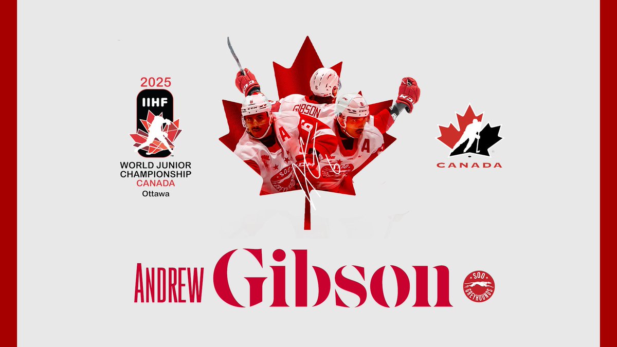 🇨🇦ANDREW GIBSON MAKES WORLD JUNIORS🇨🇦
GIVE IT UP FOR GIBBY 🙌
📰 | bit.ly/49CLwyw
