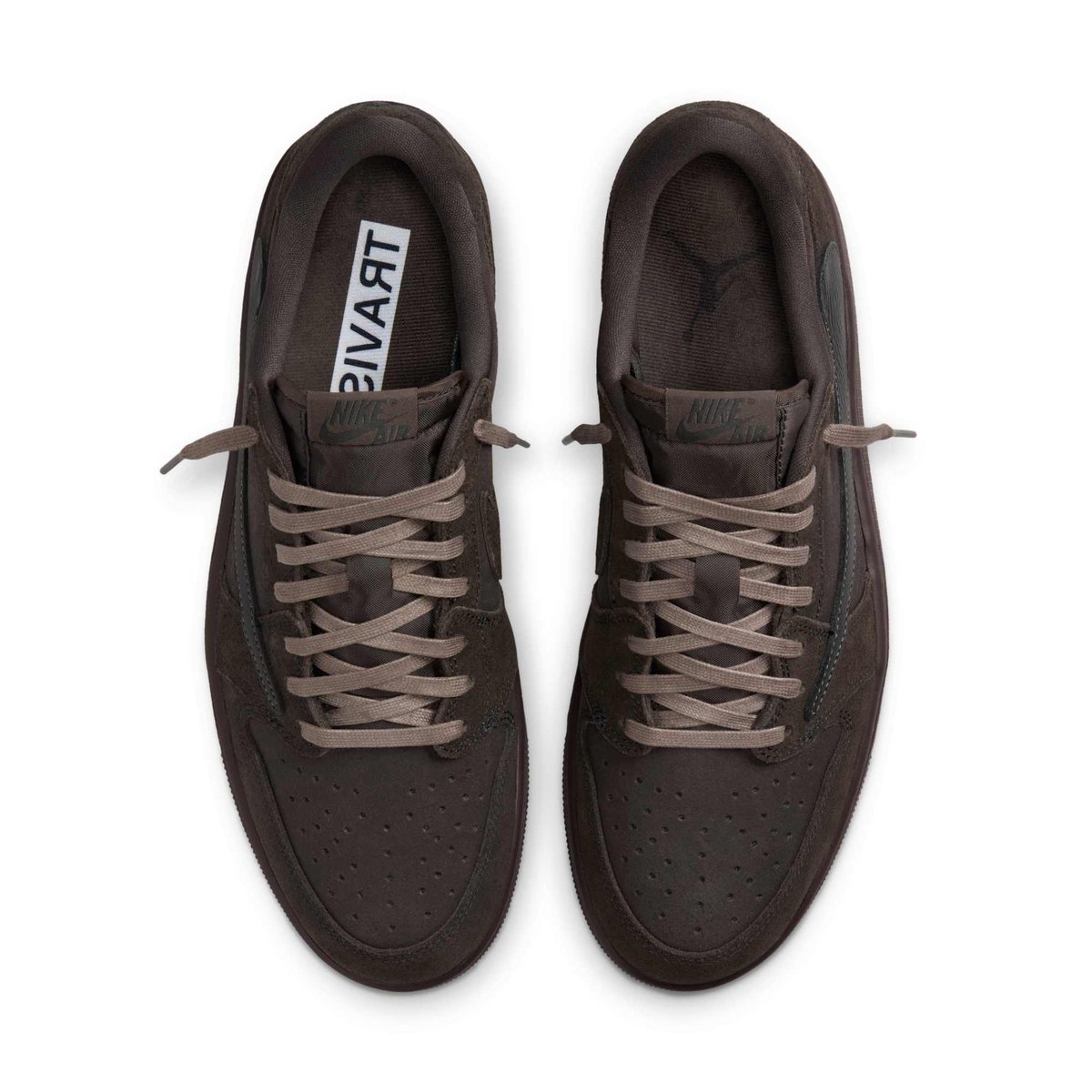 SnkrsStock's tweet photo. Official images: Travis Scott x Jordan 1 Low OG SP 'Velvet Brown' images https://t.co/46HEWYCOmD