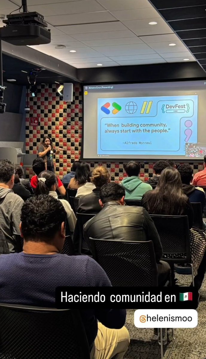 helenismo's tweet photo. My first talk as Community Evangelist at @torcdotdev in #DevFest ✨

Mi primera plática como Community Evangelist en @torcdotdev en el #DevFestCDMX https://t.co/pgAFewxkiO