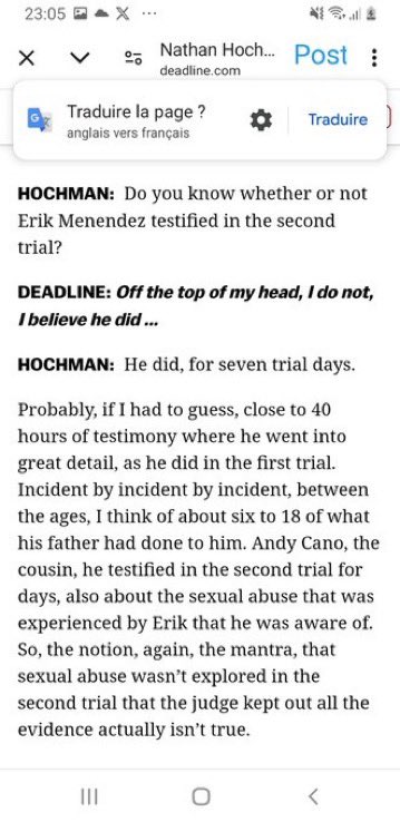 shannonk_0's tweet photo. This position by Hochman is so problematic in that he talks about Erik testifying without acknowledging all the defence witnesses and evidence that wasn’t allowed in. And he thinks it’s appropriate for him to complain about the media simplifying narratives. @MenendezRand https://t.co/dPUu0x4wPP