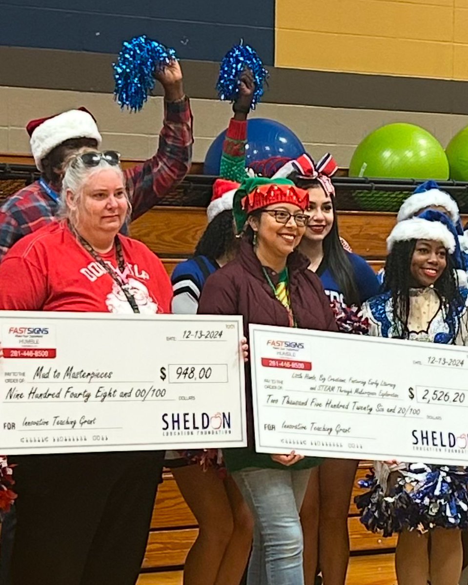 Congratulations to our teachers that received grants from the Sheldon ISD education foundation!! Thank you for taking the time to apply and ensure that our students get additional learning experiences!! <a href="/jadedangel656/">Jennifer York</a> <a href="/PreK4classroom/">Sarai Estrada</a>