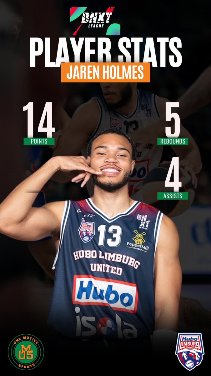One Motive Sports (@onemotivesports) on Twitter photo Jaren Holmes <a href="/3BallJay/">Jaren Holmes</a> had another strong showing in Belgium today! The 6’4” Guard from Romulus, Michigan had 14 points, 5 rebounds and 4 assists as his Hubo Limburg United squad crushed Yoast 112-82! #OMS Jaren Holmes <a href="/3BallJay/">Jaren Holmes</a> had another strong showing in Belgium today! The 6’4” Guard from Romulus, Michigan had 14 points, 5 rebounds and 4 assists as his Hubo Limburg United squad crushed Yoast 112-82! #OMS