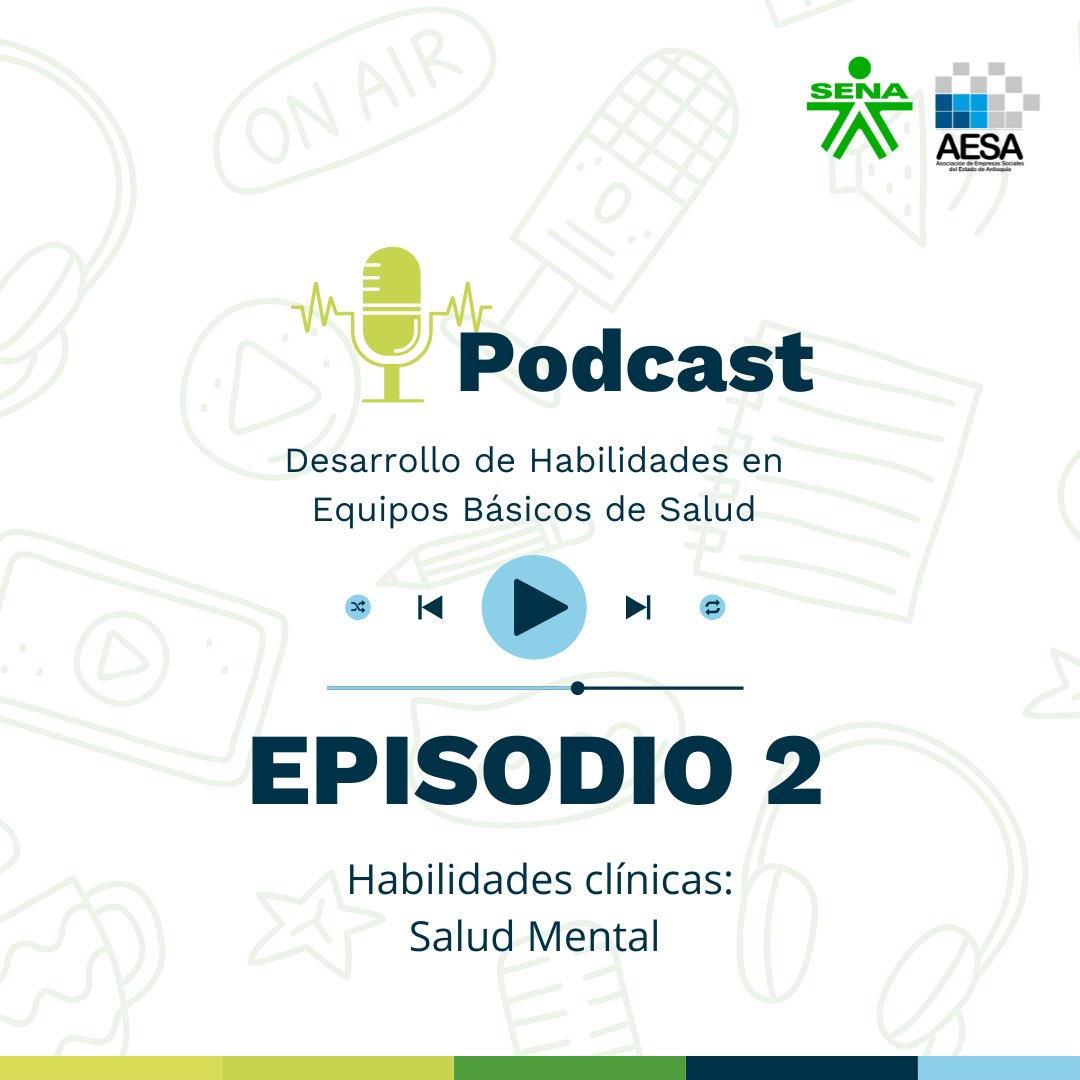 👋🏼¡Bienvenidos al segundo episodio de nuestro podcast: Desarrollo de Habilidades en Equipos Básicos de Salud! Hablaremos de salud mental🏥🧘

👉🏼Accede aquí: youtube.com/watch?v=7uqk1w…

@RusbyVargas 
#SenaConLasEmpresas