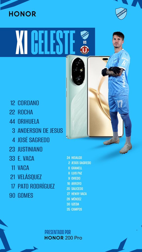 clubbolivar's tweet image. Los 11 de Bolívar para enfrentar a FC Universitario #sinexcusas #FUERZABOLIVAR