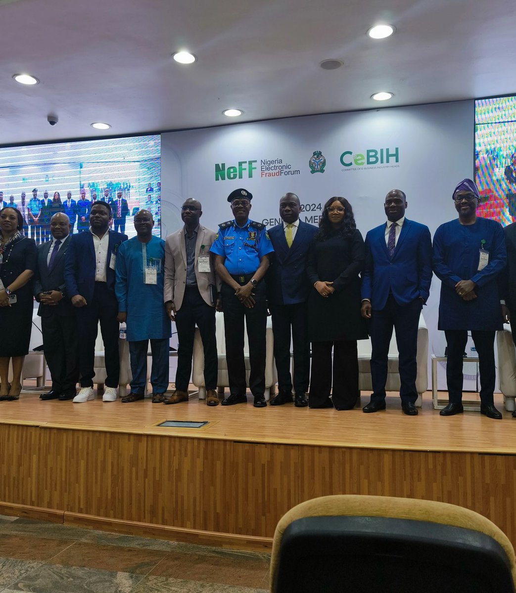 BAshimolowo's tweet photo. In partnership with CBN and CeBIH, the National eFraud Forum (NeFF) held the Q4 2024 General Meeting, where I delivered the second keynote alongside Rotimi Ogunyemi, Partner at BOC Legals, and Premier Oiwoh, CEO of NIBSS. https://t.co/At4V1SyHtZ