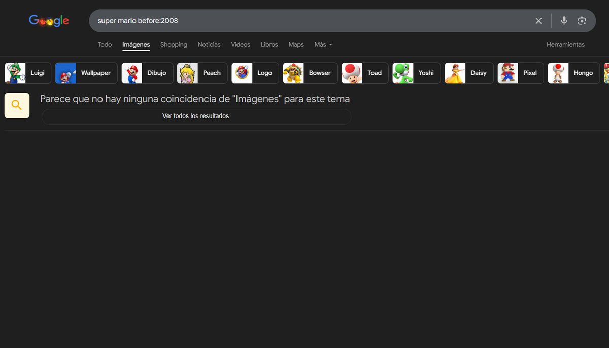Mario did not exist before 2008.
