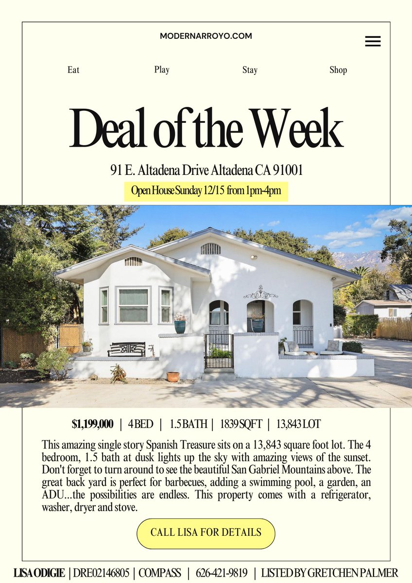 Listed at $1,199,000 and with some TLC, this home has huge equity potential. Homes a few doors down have sold for $1.7M+ so this is a great investment for a growing family. Please message me with questions and feel free to share. Open House this Sunday!