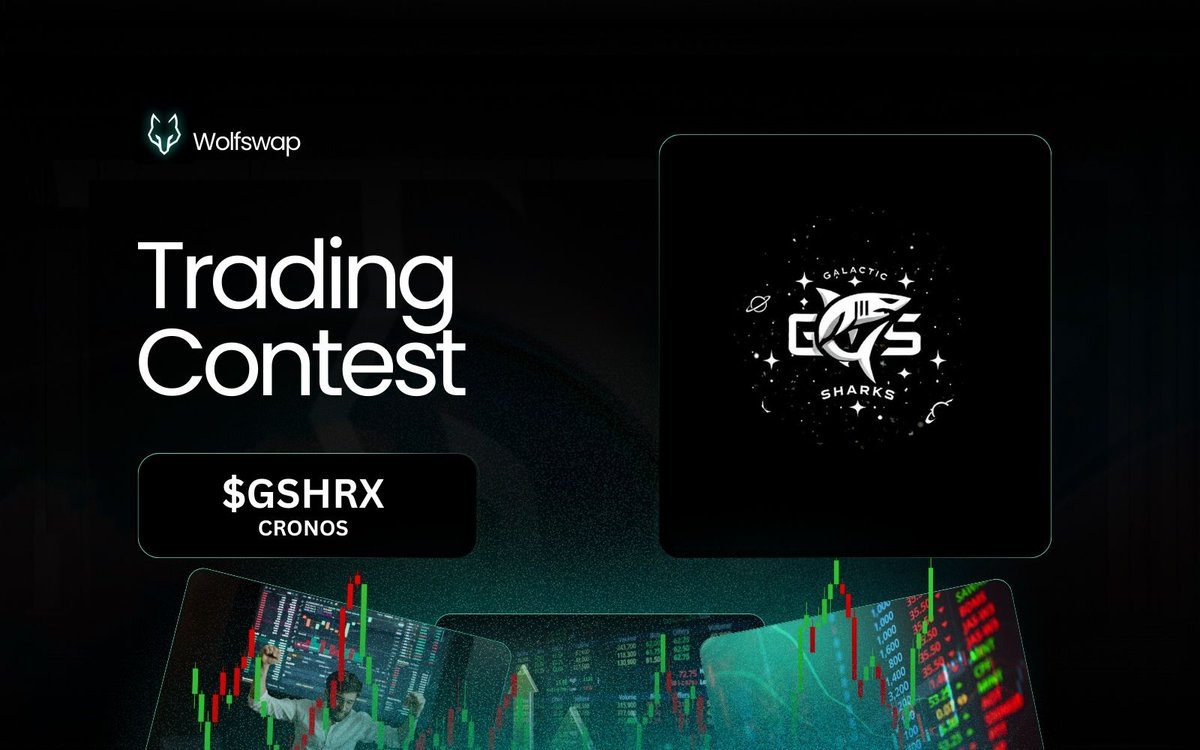 Do the wolves swim with the sharks?

We'll never find that out. But they do partner to host a trading competition on Wolfswap!

Announcing the <a href="/Galactic_SG/">GalacticSharks</a> $GSHRX trading competition only on Wolfswap!

Prize pot: 1M $MOON &amp; 2M $GSHRX
Ends: 21th Dec!

Happy trading!