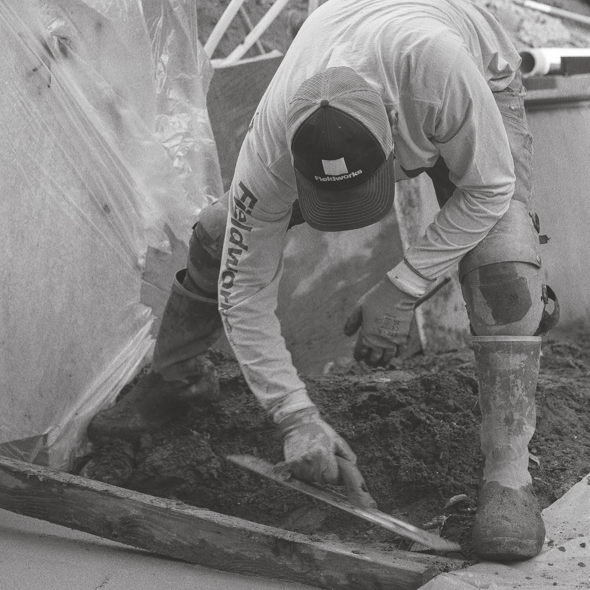 madebyshore's tweet photo. Identity for Fieldworks, a firm devoted to the craft of custom concrete rooted in the Northwest. The mark we developed typifies their mission of creating timeless concrete—inside and out, above and below. https://t.co/Xs51zZHlAS