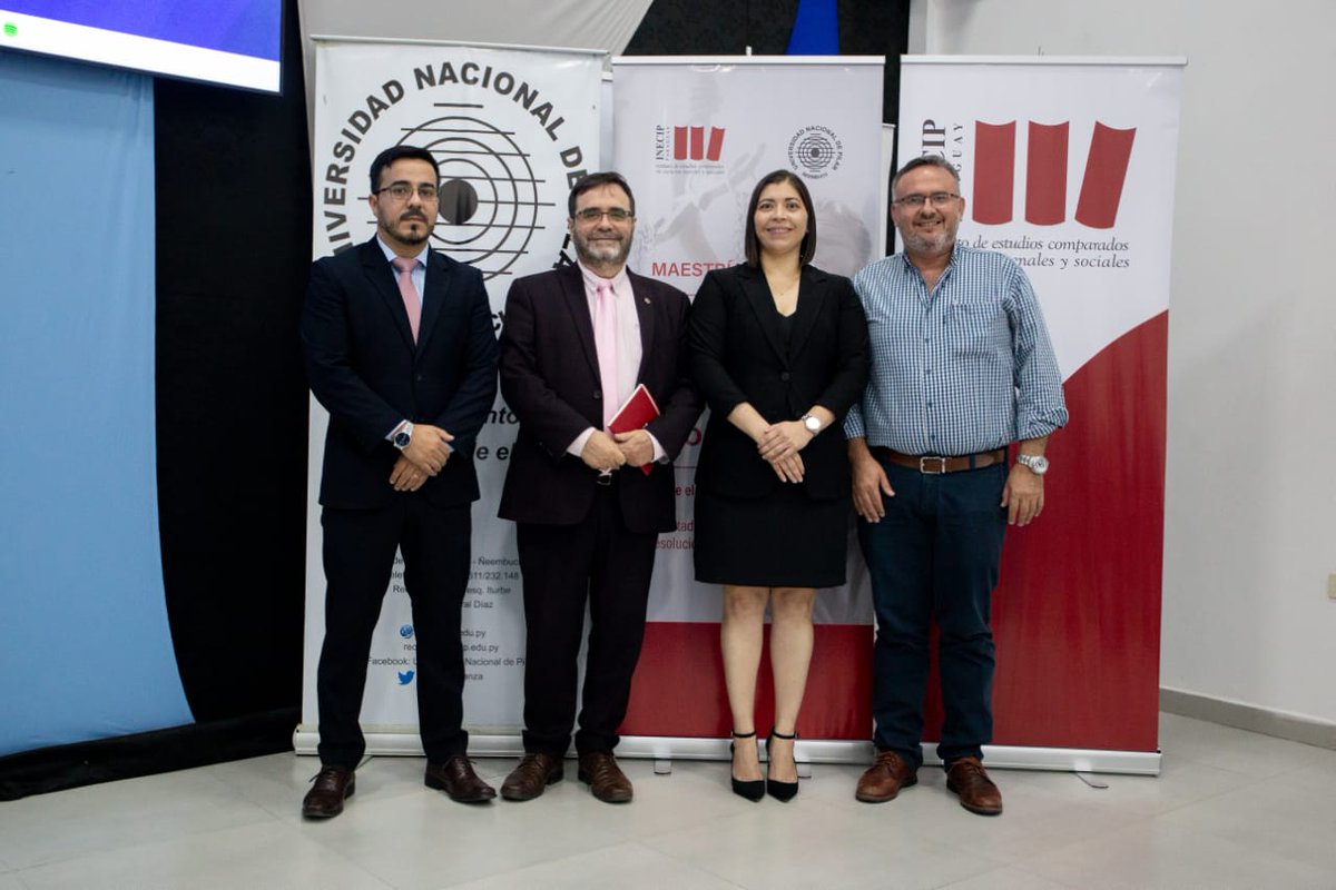 INECIPPY's tweet photo. 🎓 ¡Felicidades a nuestros graduados de la Maestría en Garantismo Penal y Derecho Procesal de la @UNP_Pilar  e INECIP PY! 🎓

🎓Fabiola Raquel Barrios Almada.
🎓 Hugo Fernando Flores Men.

A ambos, ¡nuestras más sinceras felicitaciones por este logro académico tan significativo! https://t.co/KQauSgsLxd