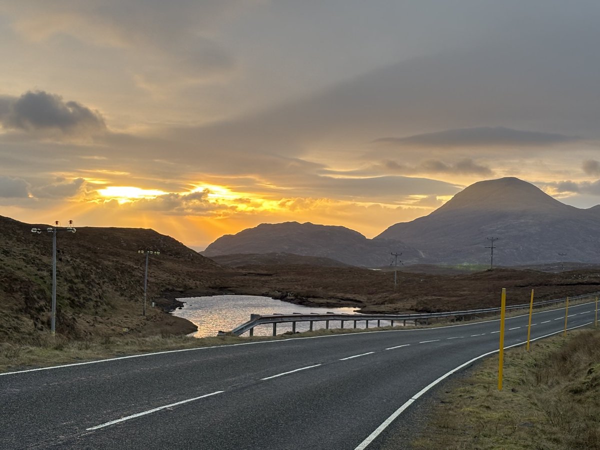 On the road to Harris today.