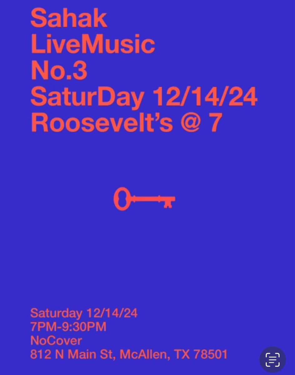 rooseveltsat7's tweet photo. SATURDAY 12/14/23
7PM
821 N Main Street https://t.co/jBVhcsx2Hh