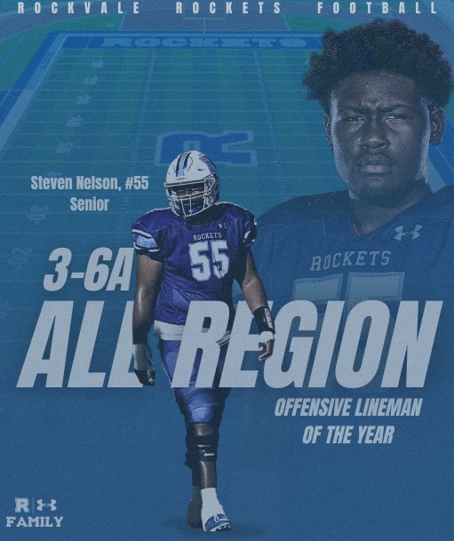 Rockvale Rockets Football (@rockvale_fb) on Twitter photo Congratulations to Steven Nelson for being named Region 3-6A Offensive Lineman of the Year!
Steven will play college ball at <a href="/TSUTigersFB/">Tennessee State Football</a>
<a href="/StevenN_2025/">Steven Nelson</a>
#RocketsUp🚀 // #FAMILY // #ALLIN Congratulations to Steven Nelson for being named Region 3-6A Offensive Lineman of the Year!
Steven will play college ball at <a href="/TSUTigersFB/">Tennessee State Football</a>
<a href="/StevenN_2025/">Steven Nelson</a>
#RocketsUp🚀 // #FAMILY // #ALLIN