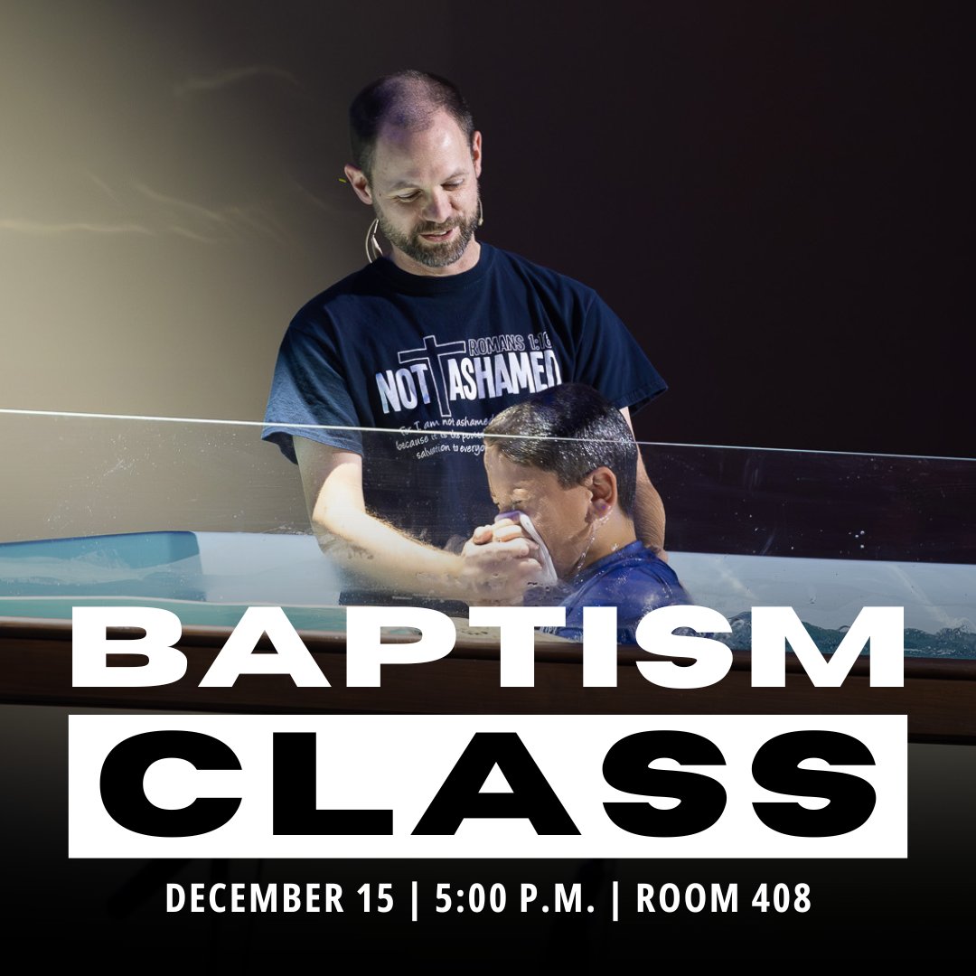 Our next Baptism Class will be on tomorrow at 5:00 p.m. If you or someone you know is interested in learning more about baptism and what the next steps towards being baptized look like, we would love to have you. Click here to get registered: linktr.ee/fbcmartin