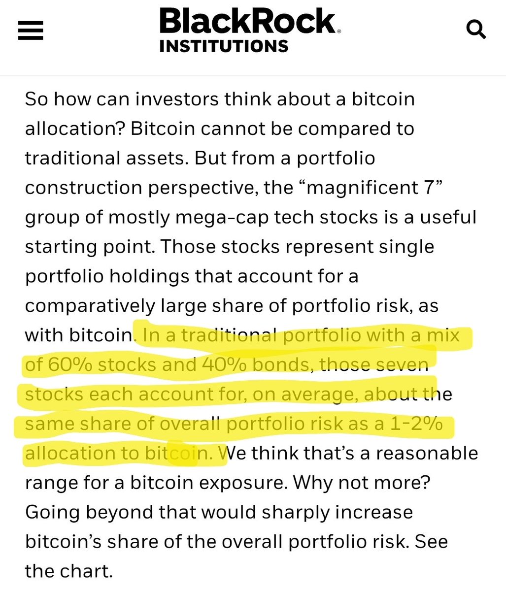FUN FACT: BlackRock suggests a 2% #Bitcoin allocation. With global wealth  at $900T, Bitcoin could hit an $18T market cap—valuing each coin at $857K.  👀
