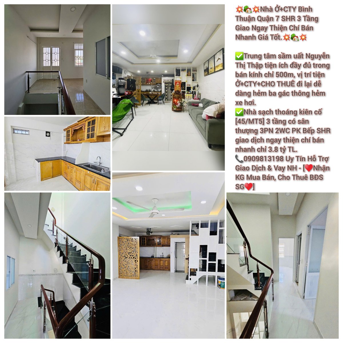 lansgre's tweet photo. 💥🏡💥Nhà Ở+CTY Bình Thuận Quận 7 SHR 3 Tầng Giao Ngay Thiện Chí Bán Nhanh Giá Tốt.💥🏡💥

[chỉ 3.8 tỷ TL.]
📞0909813198 Uy Tín Hỗ Trợ Giao Dịch &amp; Vay NH-[♥️Nhận KG Mua Bán, Cho Thuê BĐS SG♥️]
. 
#nhaphosg #bdssg #nhaphosaigon #bdsthocusg #bdssaigon #nhadepsg #lansgre https://t.co/vg8Xpycejr