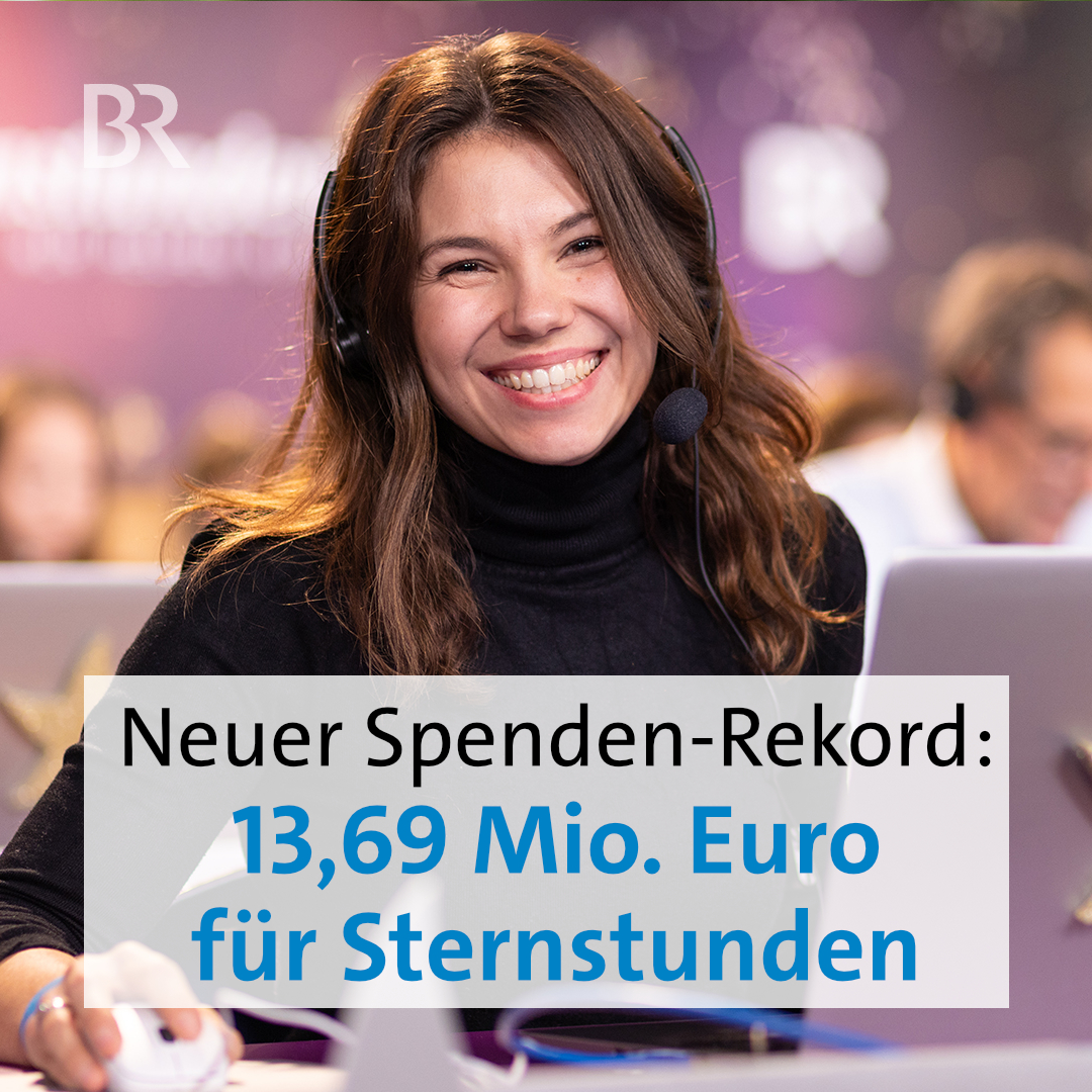 Beim Sternstunden-Tag 2024 des BR sind 13,69 Millionen Euro für Kinder in Not zusammengekommen - ein neuer Rekord für die Benefizaktion! ❤️⭐ Der BR dankt allen Spenderinnen und Spendern von Herzen! ➡️ Mehr: br.de/sternstunden