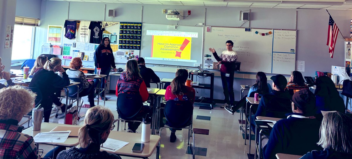 JAnconaLHS's tweet photo. “Sometimes the best PD is the teacher down the hall.” Thank you to LHS teachers for facilitating our #LiverpoolPLCInAction Micro Sessions focused on strengthening our Professional Learning Community. You made today a success! 👏👏 https://t.co/VD7PRzq5IT