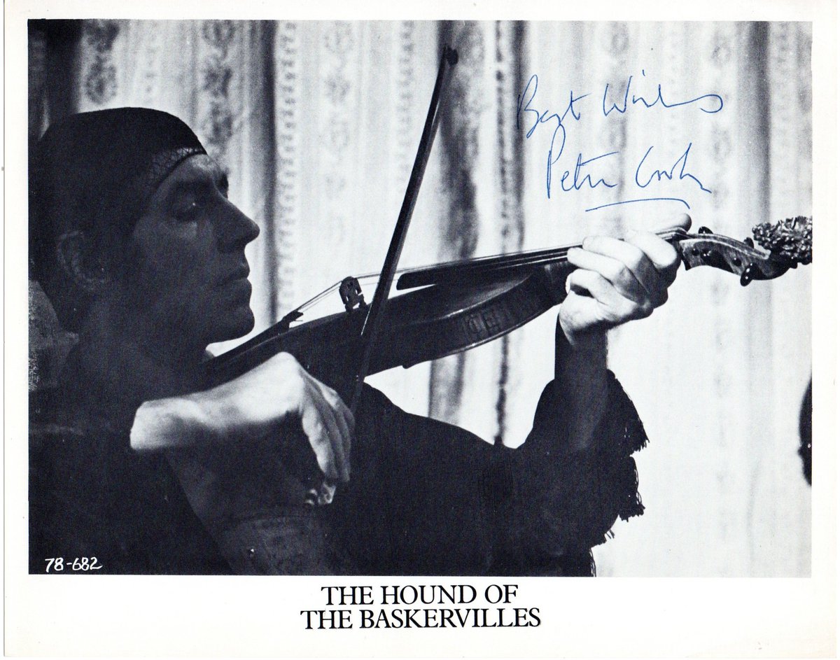 AntiqueEady's tweet photo. Wonderful new item added tonight to our website https://t.co/thngGarLLt
Peter Cook as Sherlock Holmes The Hound of The Baskervilles Signed 10x8 B/W Photo Autographed https://t.co/MlrxDukcFG