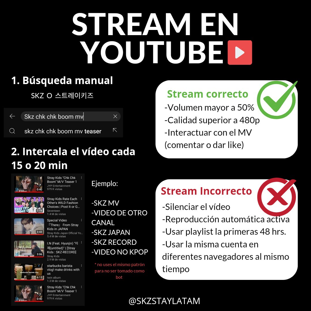 skzstaylatam_'s tweet photo. STAY NO DEJEMOS DE HACER STREAM EN YOUTUBE ‼️‼️

#StrayKids #스트레이키즈 https://t.co/5eetogQKPx