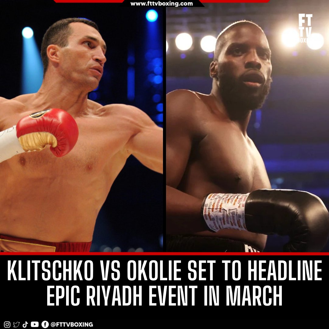 FTTVBoxing's tweet photo. Is Wladimir Klitschko set to face Lawrence Okolie in Riyadh this March? The rumored return has fans talking! 🔥Let's hear your take.
#WladimirKlitschko #LawrenceOkolie #KlitschkoOkolie #BoxingIn #RiyadhSeason #Heavyweight https://t.co/P4qIMGrrUz