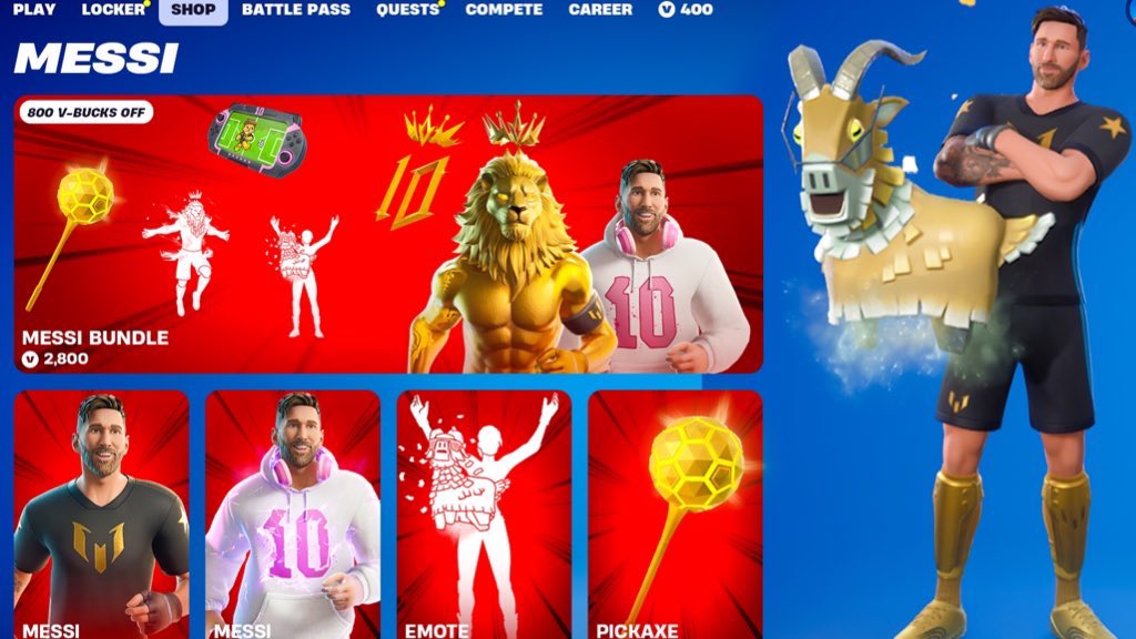 FortnitePV2's tweet image. 🎁 GIVEAWAY FOR 5 MESSI SKINS:

✅ Follow me: @FortnitePV2
❤️ Like and RT and reply

⏰ Winners will be chosen in next few hours! If you don’t want the skin you can then choose a V-Bucks code in DM’s!

#Fortnite