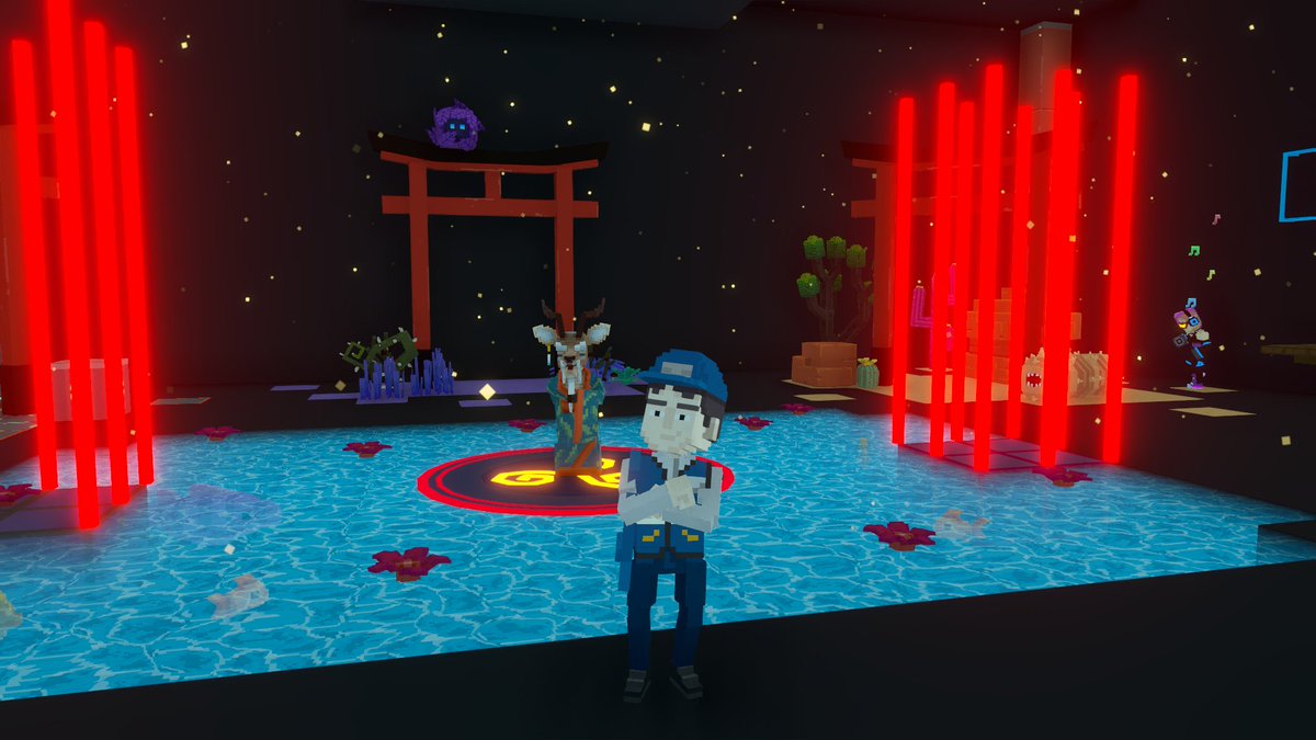Montecrito_One's tweet photo. Training at the Battle of Galaxy Dojo in @TheSandboxGame. Preparing to defend the universe, one punch at a time! 🥋🌌 @dancefightapp #TheSandbox #AlphaSeason4 #AS4SocialChallenge https://t.co/nVhA4mbLXw