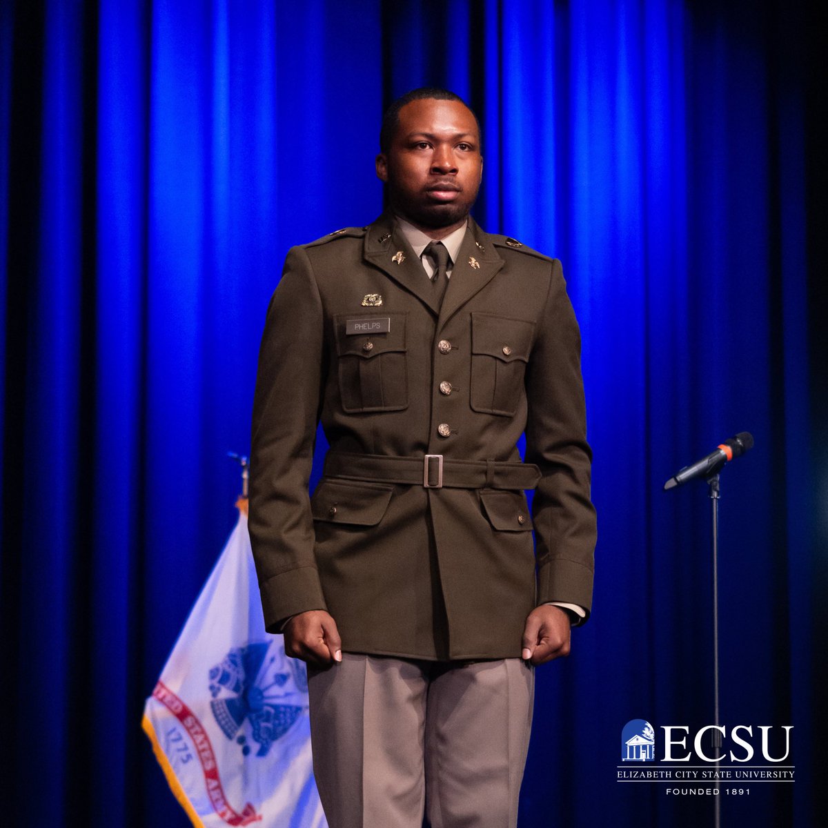 ECSU's tweet photo. Eric Phelps, a senior from Edenton, NC, has reached another milestone and is on the verge of another: being commissioned as a Second Lieutenant in the United States Army Dec. 13 and graduating from @ECSU with a degree in Kinesiology Dec. 14.
#ECSUGrads #VikingPride https://t.co/YEVXmM1gi6