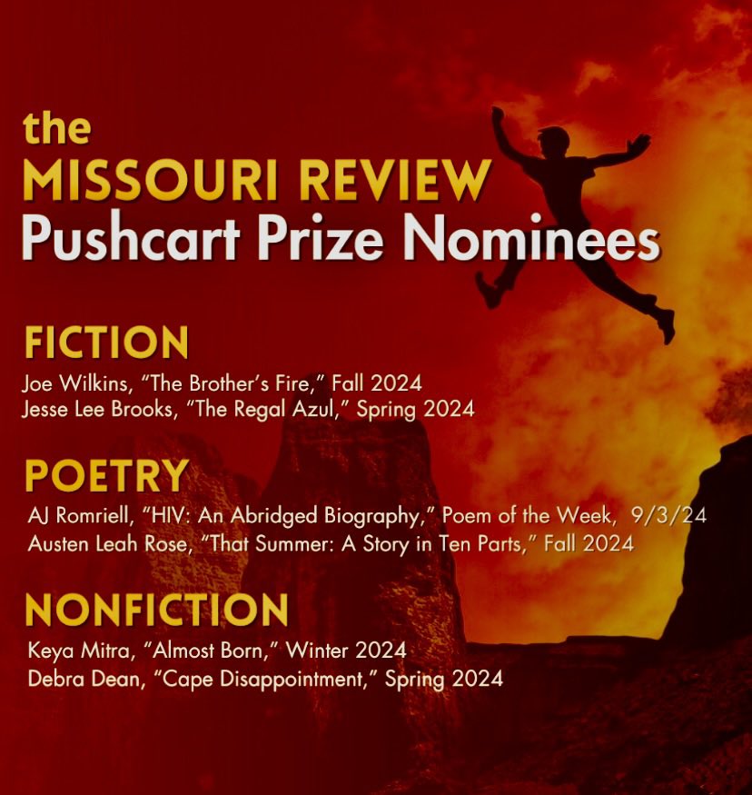 KeyaWrites's tweet photo. Humbled and so grateful: The Missouri Review nominated my essay 'Almost Born' for a #PushcartPrize! 

The essay will appear in TMR’s winter issue &amp; won the 2024 #PerkoffPrize in Nonfiction.

Thank you to @Missouri_Review for the incredible honor! Congrats to all nominees! 🎉 https://t.co/BxTHDNot11
