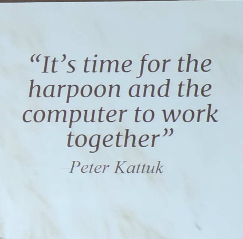 Day 4: <a href="/ArcticNet/">ArcticNet</a> #AC2024 Event. Last day. Time to reflect and advance my research in collaboration &amp; consensus with the incredible initiatives across the North. This quote was a common thread in many discussions, the spirit of which I strive to pursue. 
#NRCanSci #EO4CE