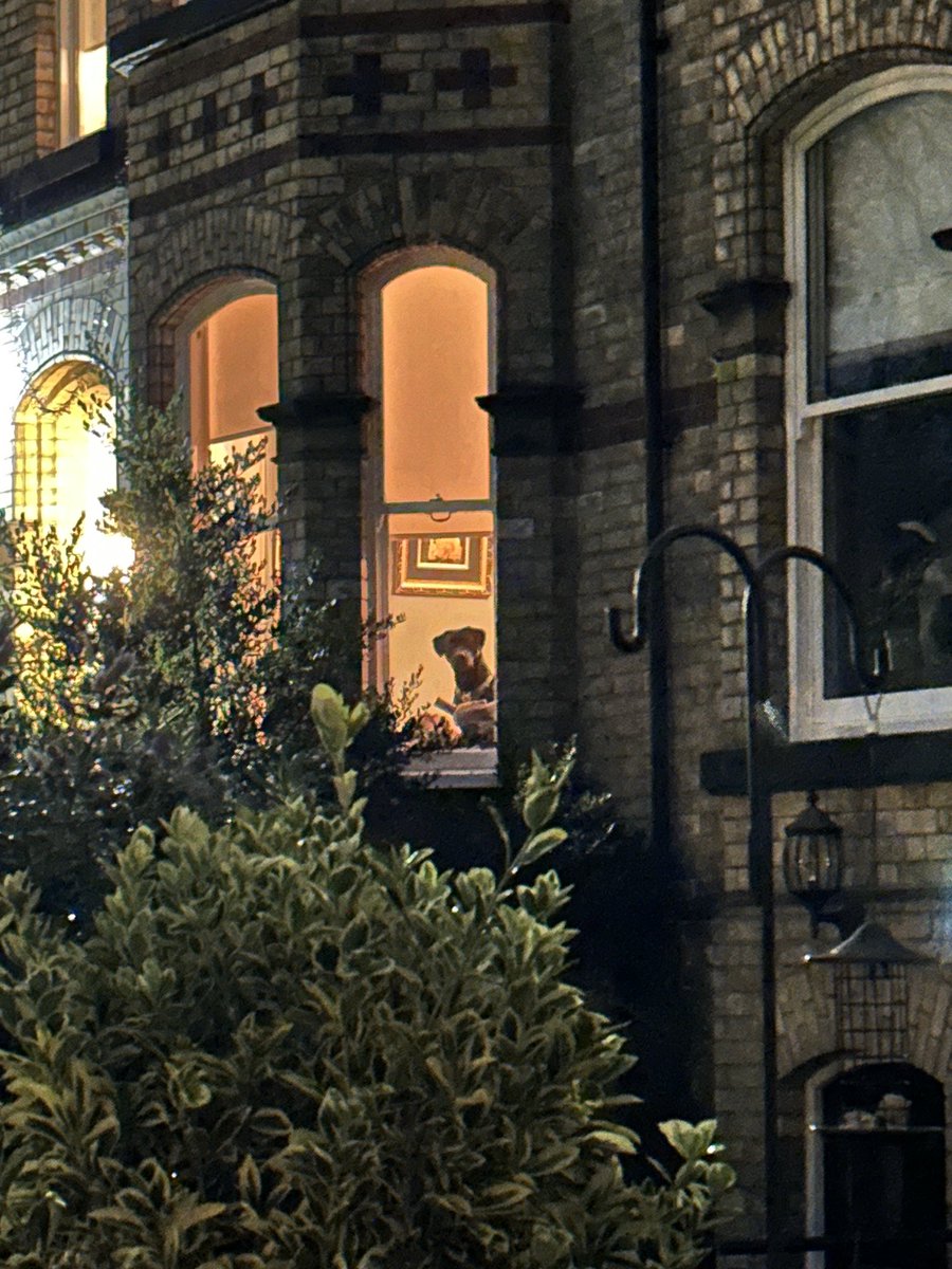 Went out without her.