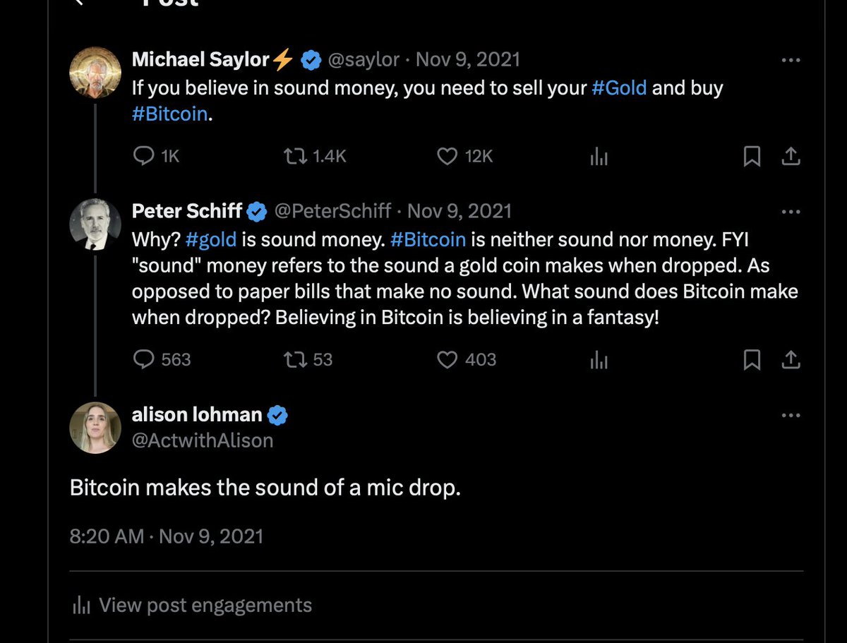 bitcoin makes the sound of a mic drop @saylor @PeterSchiff #Bitcoin